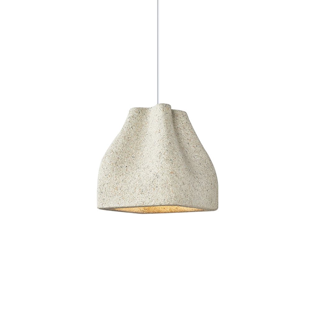 Pendantlightie-Creative 1-Light Speckled Wabi Sabi Handmade Pendant Light-Pendants-Beige-