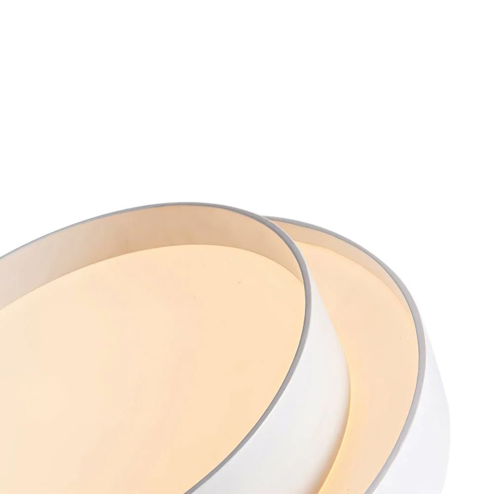 Pendantlightie-Creative Concentric Circle Led Ceiling Light-Flush Mount-Cool White Light-White