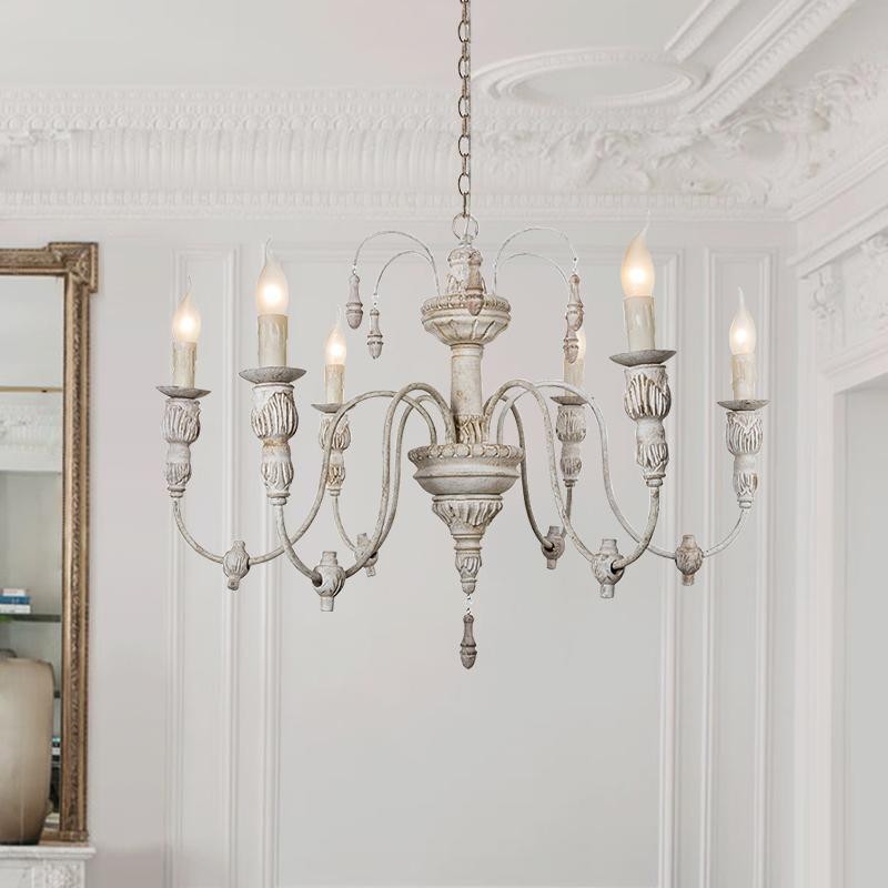 Pendantlightie-Distressed Antique Vintage Chandelier-Chandeliers--