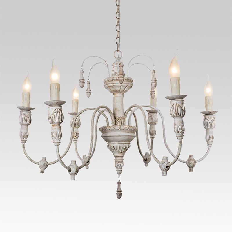 Pendantlightie-Distressed Antique Vintage Chandelier-Chandeliers--