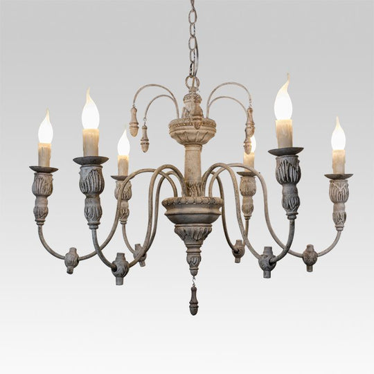 Pendantlightie-Distressed Antique Vintage Chandelier-Chandeliers--