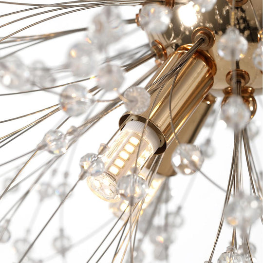 PendantLightie-Eight Lights Firework Modern Crystal Chandeliers-Chandeliers-Chrome-