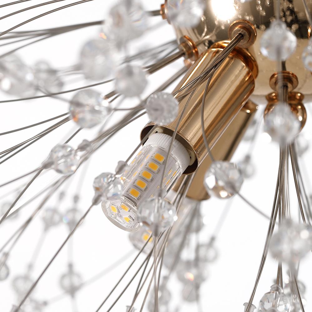 PendantLightie-Eight Lights Firework Modern Crystal Chandeliers-Chandeliers-Chrome-