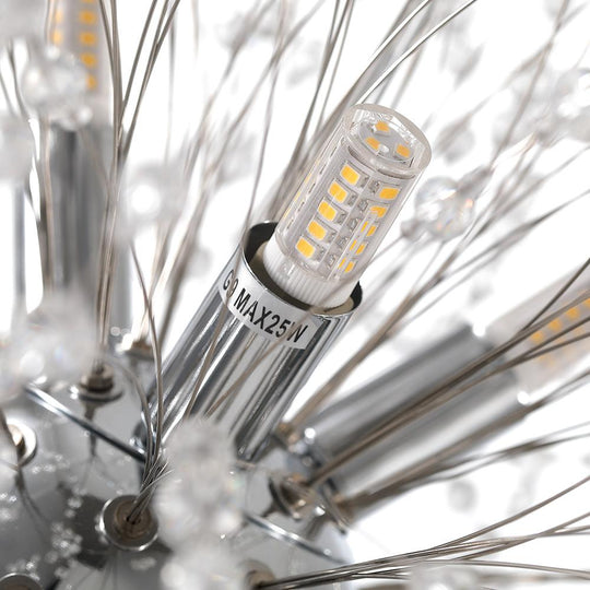 PendantLightie-Eight Lights Firework Modern Crystal Chandeliers-Chandeliers-Chrome-