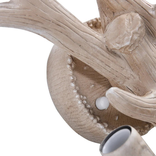 Pendantlightie-Farmhouse 2-Light Antler Shaped Deer Horn Wall Light-Wall Light-White-