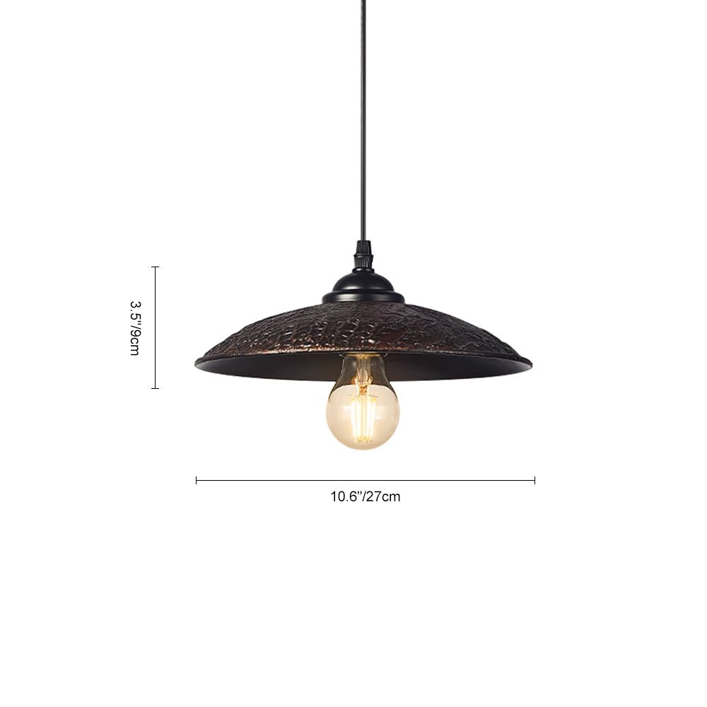 Pendantlightie-Farmhouse Industrial 1-Light Cone Pendant Light For Kitchen-Chandeliers-Small-