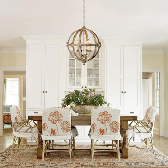 Pendantlightie-Farmhouse Wood 4-Light Orb Chandelier-Chandeliers--