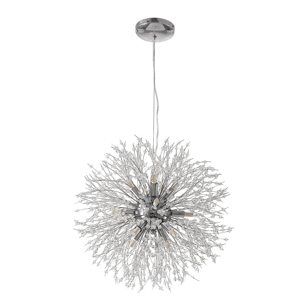 PendantLightie-Firework Sputnik Modern Crystal Chandeliers-Chandeliers-12Lt-Chrome