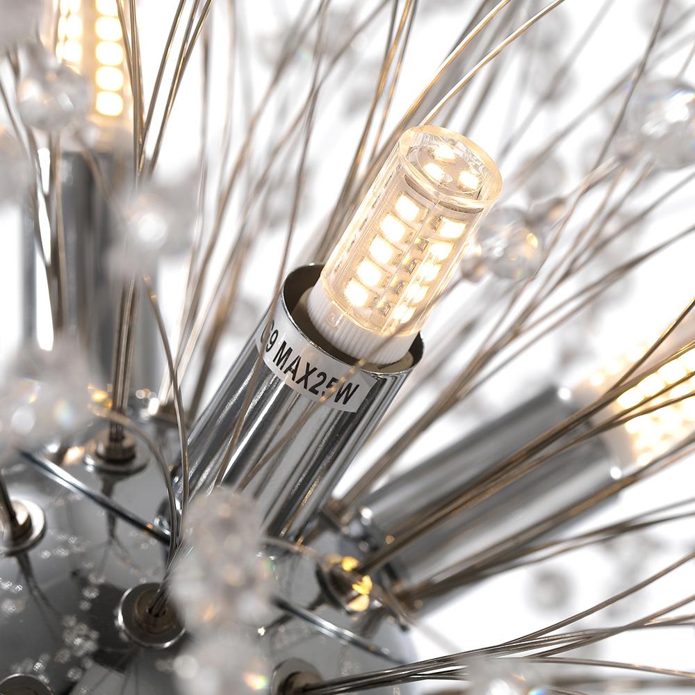 PendantLightie-Firework Sputnik Modern Crystal Chandeliers-Chandeliers-12Lt-Gold