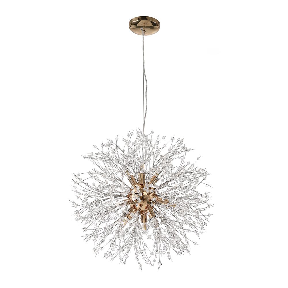 PendantLightie-Firework Sputnik Modern Crystal Chandeliers-Chandeliers-12Lt-Gold