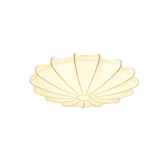 Pendantlightie-Geometric Flower Unique Silk Ceiling Light-Flush Mount-3Lt-