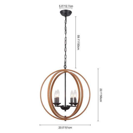 PendantLightie-Globe Geometric Pendant Light-Pendants--
