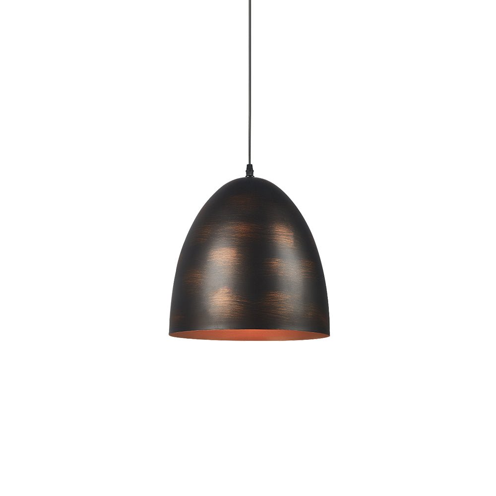 Pendantlightie-Industrial 1-Light Metal Bell Pendant Light For Dining Table-Pendants-Antique Brass-