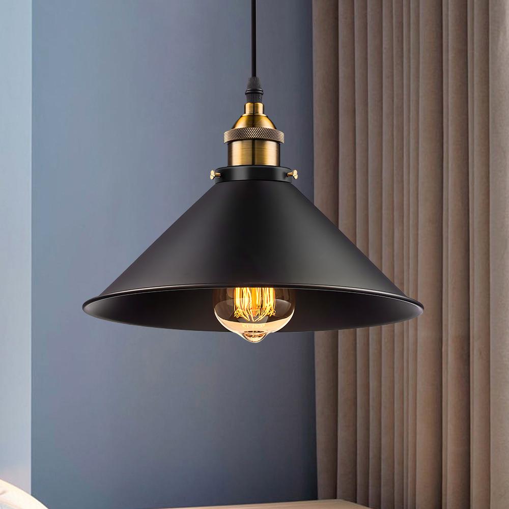 PendantLightie-Industrial Cone Single Pendant Lights-Pendants--