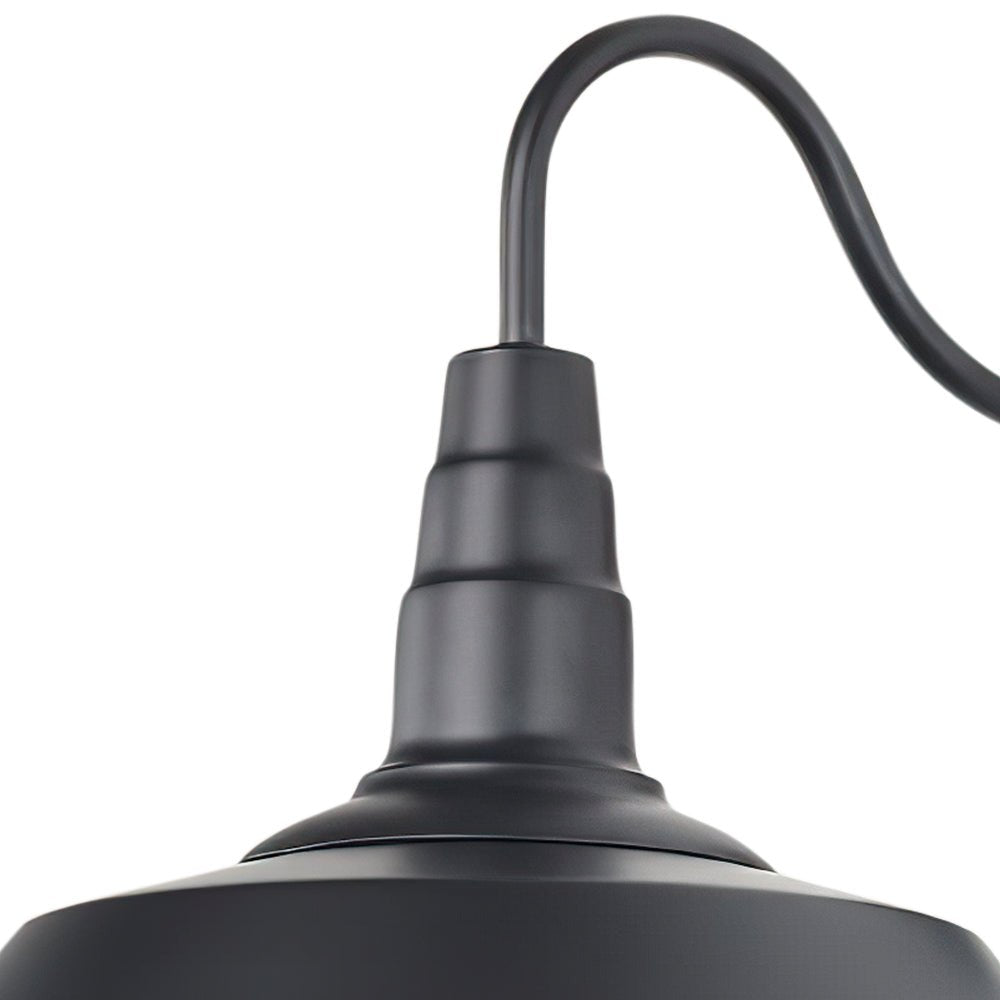 Pendantlightie-Industrial Farmhouse 1-Light Black Barn Wall Light-Wall Light--