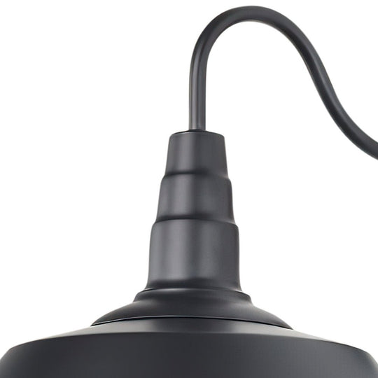 Pendantlightie-Industrial Farmhouse 1-Light Black Barn Wall Light-Wall Light--