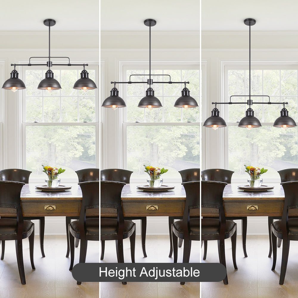 Pendantlightie-Industrial Linear Pot Lid Pendant-Pendants--