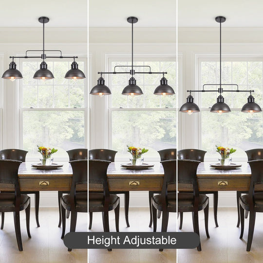 Pendantlightie-Industrial Linear Pot Lid Pendant-Pendants--