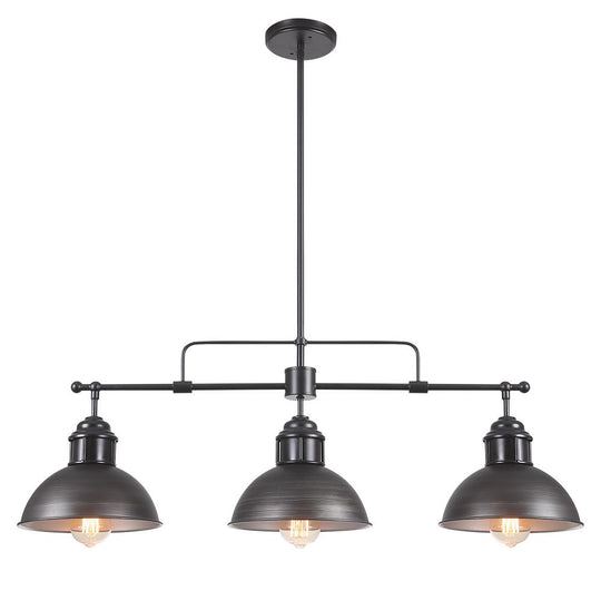 Pendantlightie-Industrial Linear Pot Lid Pendant-Pendants--