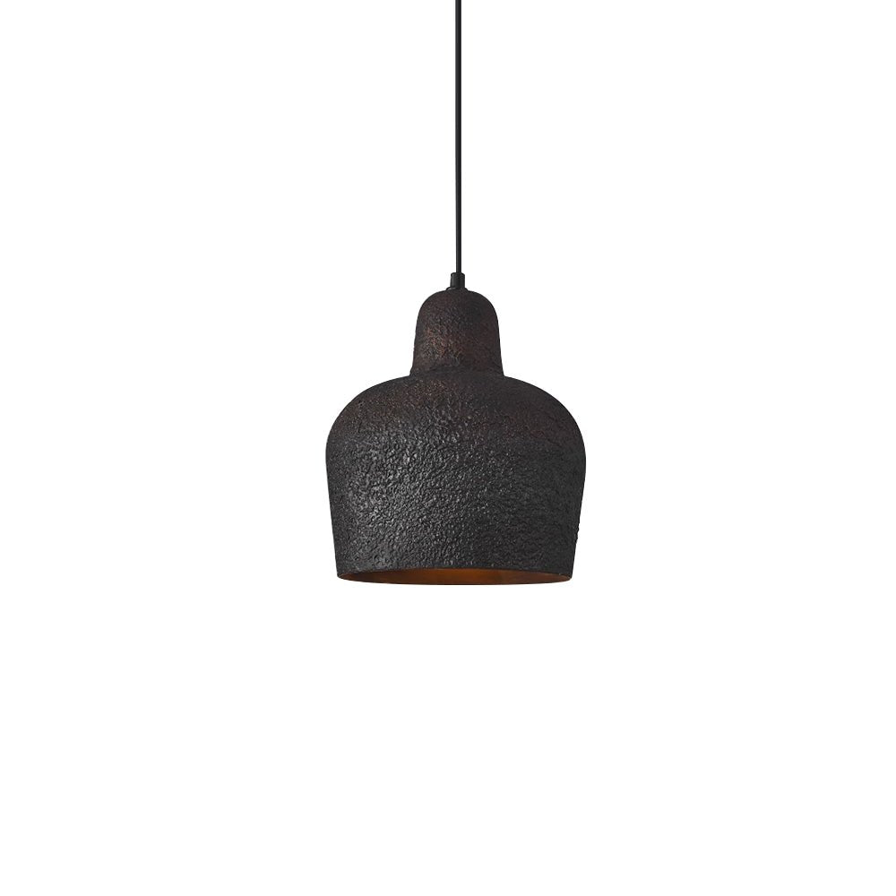 Pendantlightie-Japanese Style 1-Light Bell Pendant Light For Dining Table-Pendants-Black-