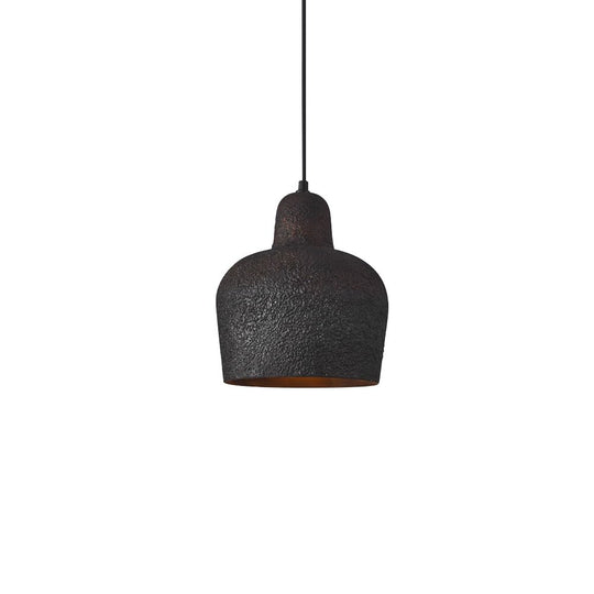 Pendantlightie-Japanese Style 1-Light Bell Pendant Light For Dining Table-Pendants-Black-