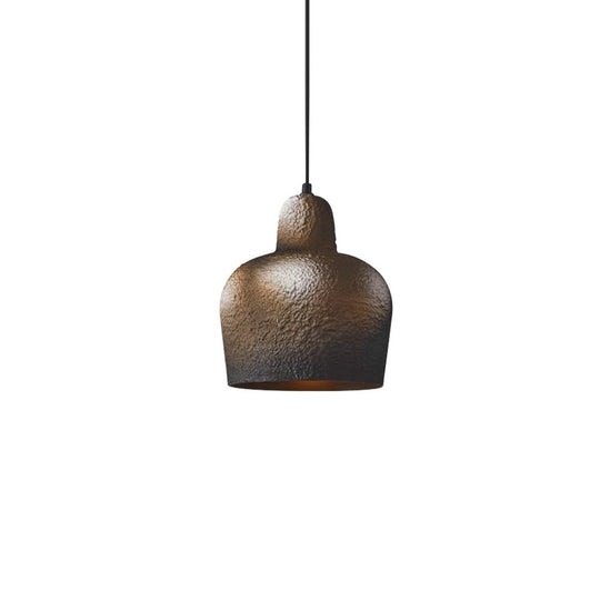Pendantlightie-Japanese Style 1-Light Bell Pendant Light For Dining Table-Pendants-Black-