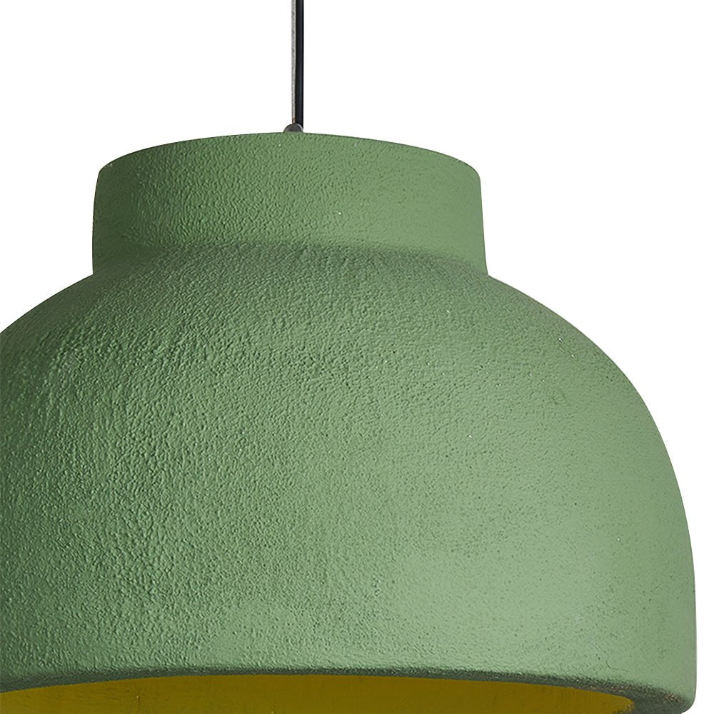 Pendantlightie-Japanese Style 1-Light Wabi Sabi Dome Pendant For Dining Table-Pendants-Small-Green