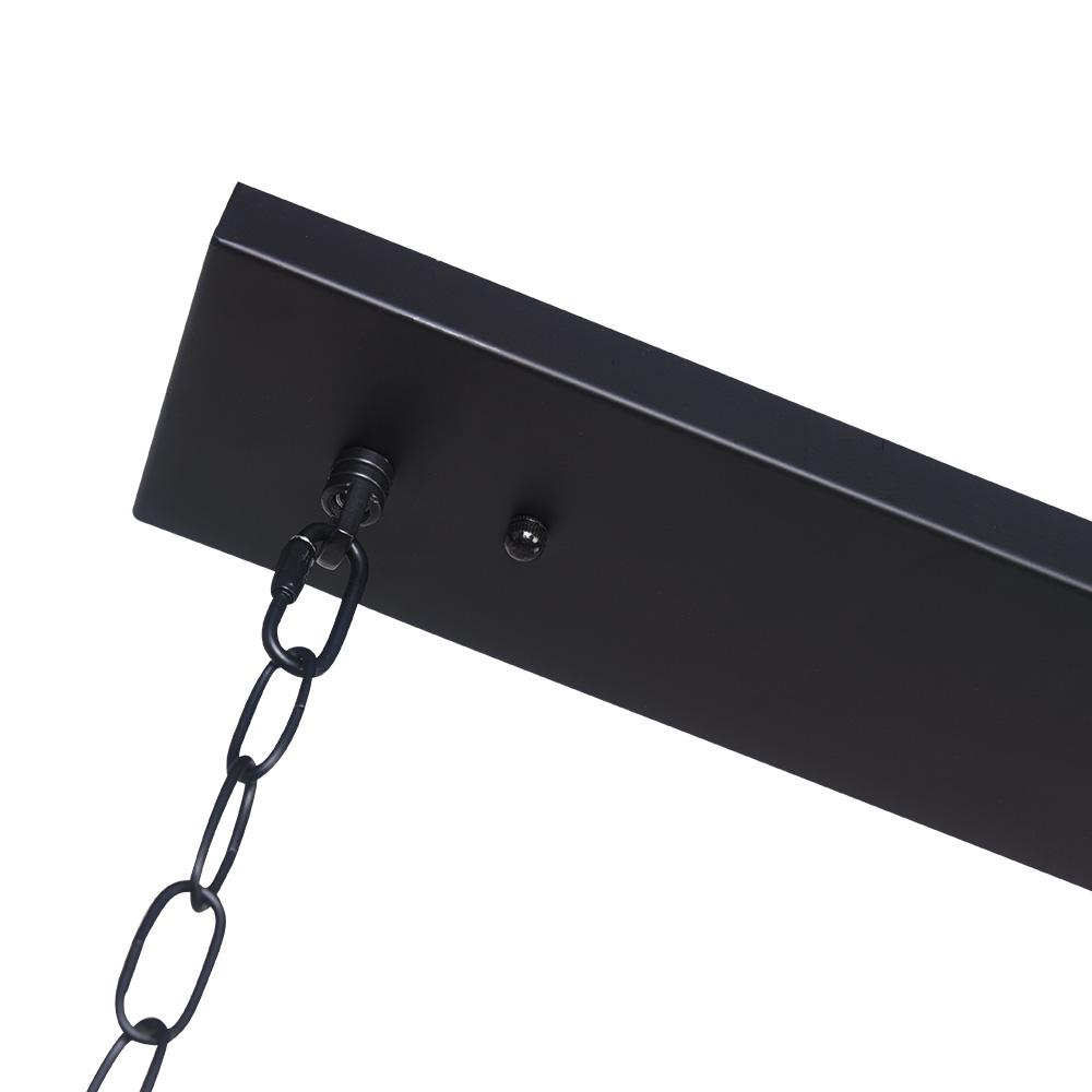 Pendantlightie-Kitchen Island Metal Rectangular Chandelier-Chandeliers-6Lt-
