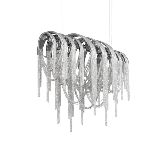 PendantLightie-Linear Chain Modern Luxury Chandeliers-Chandeliers--