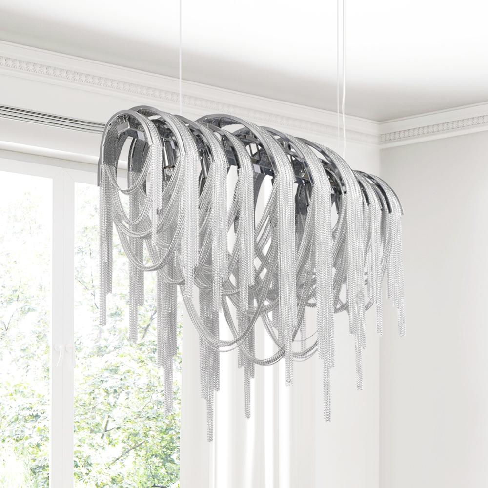PendantLightie-Linear Chain Modern Luxury Chandeliers-Chandeliers--