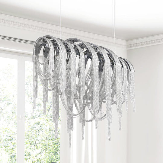 PendantLightie-Linear Chain Modern Luxury Chandeliers-Chandeliers--