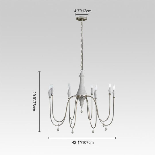 Pendantlightie-Luxe Candle Style Transitional Chandelier-Chandeliers-Gold-