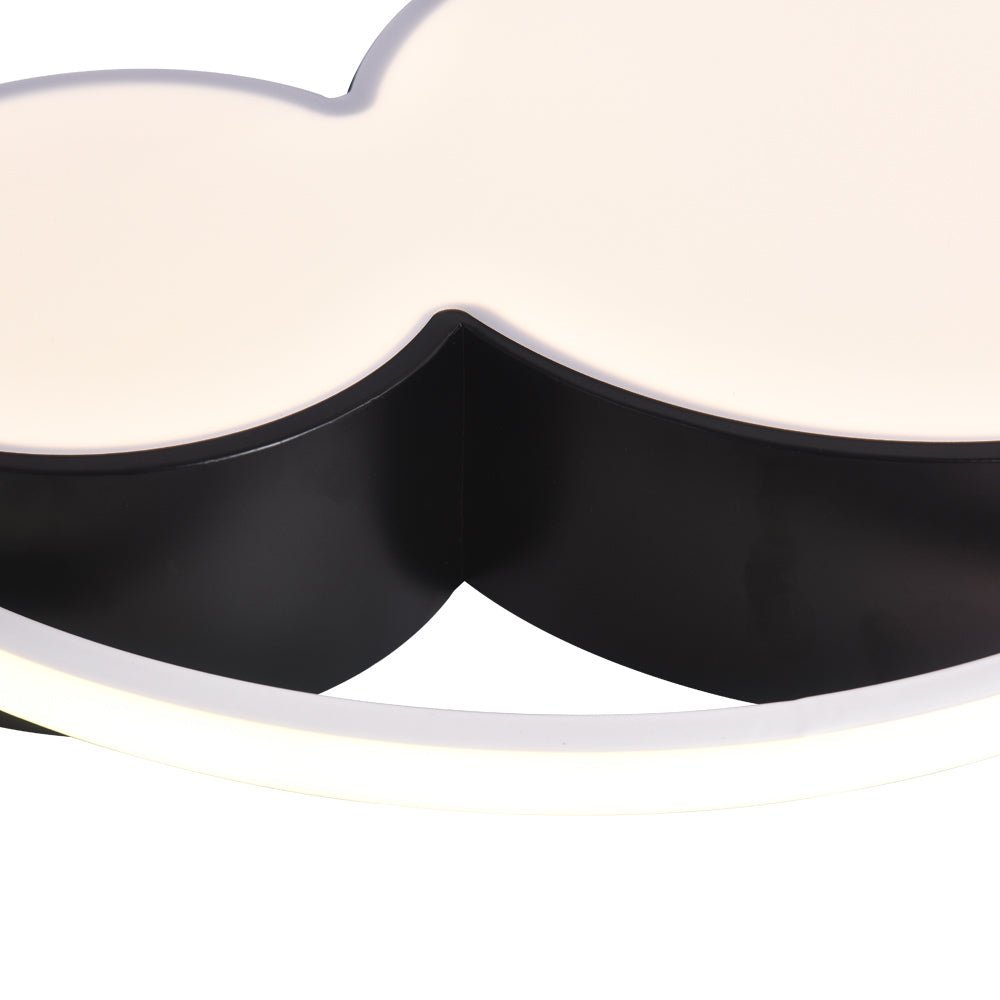 Pendantlightie-Mickey Cartoon Dimmable Led Flush Mount For Bedroom-Flush Mount-17.72 in (45 cm)-Warm White Light
