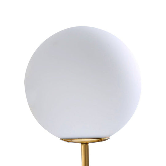 Pendantlightie-Mid-Century 1-Light Glass Globe Wall Light-Wall Light--