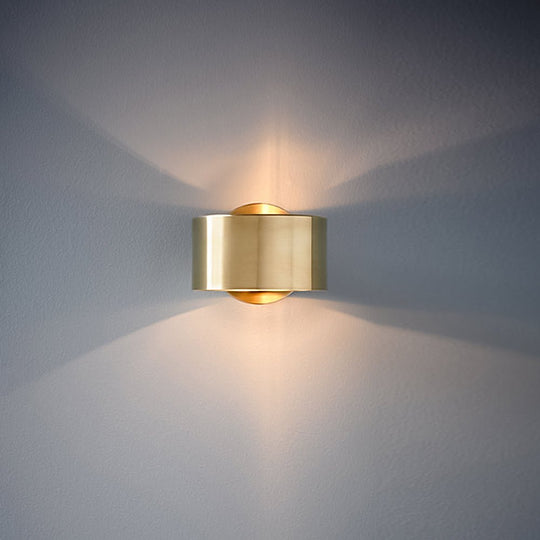 Pendantlightie-Mid-Century 1-Light Gold Wall Sconce For Bedside Living Room-Wall Light--