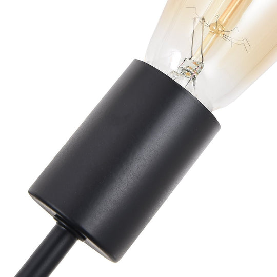 Pendantlightie-Mid-Century 10-Light Sputnik Chandelier-Chandeliers-Black-