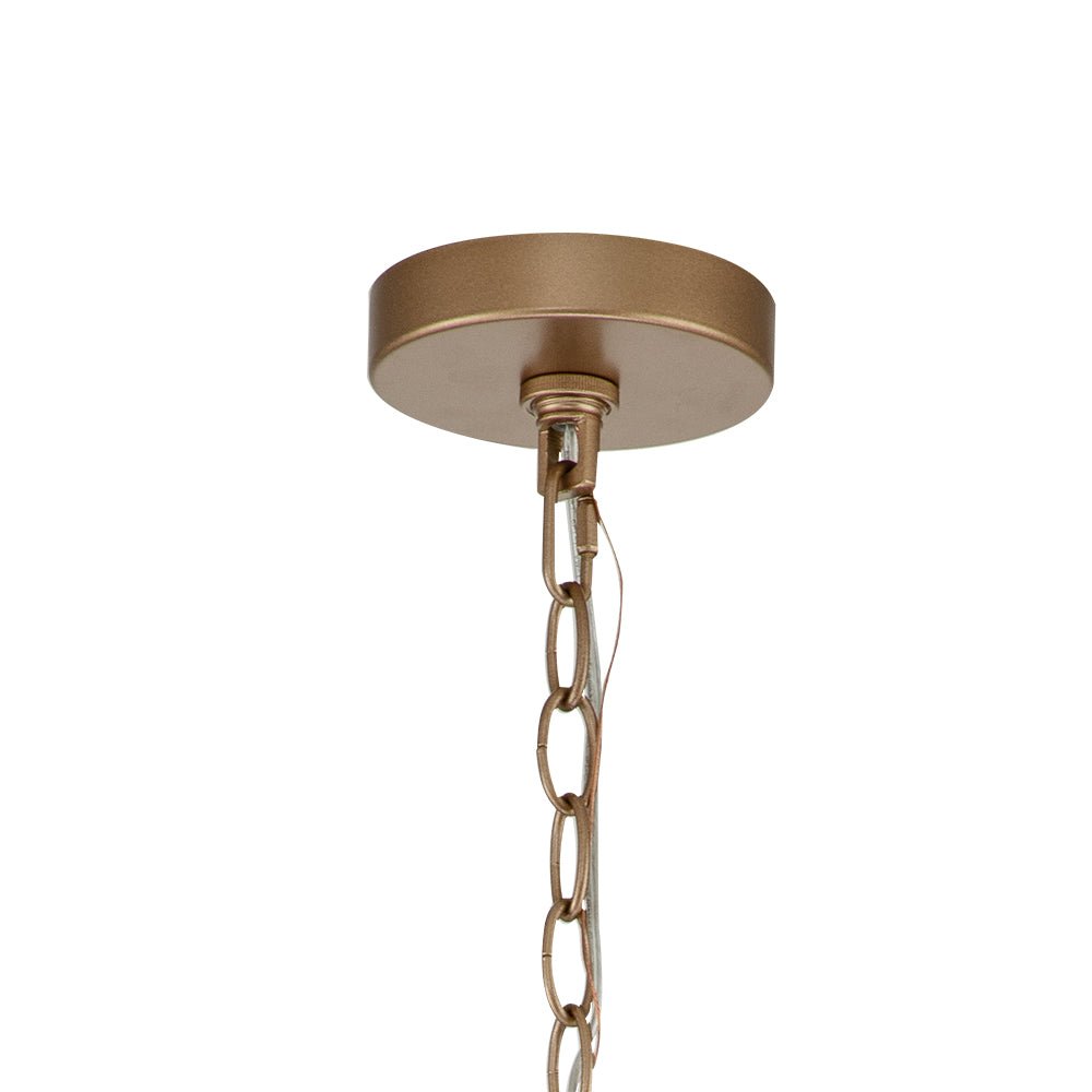 Pendantlightie-Mid-Century 3-Light Shaded Drum Chandelier-Chandeliers--