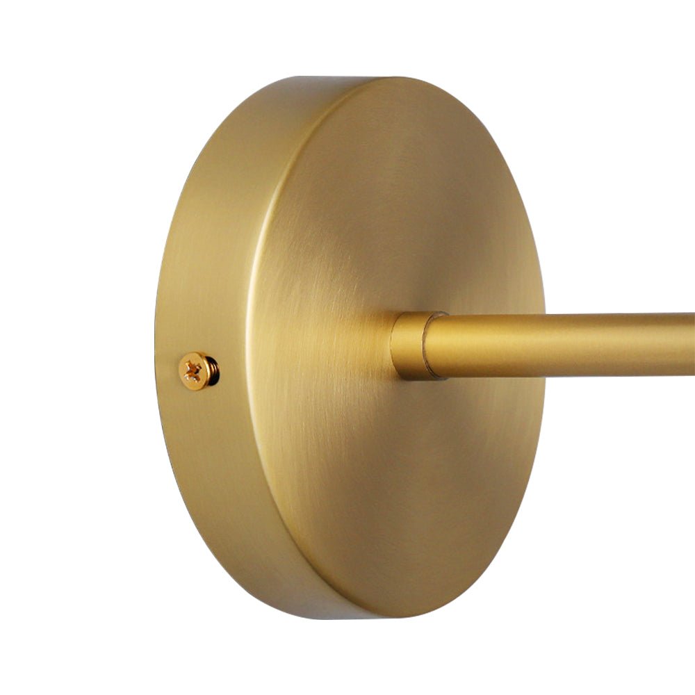 Pendantlightie-Mid-Century Modern 1-Light Glass Globe Wall Sconce-Wall Light-Black-