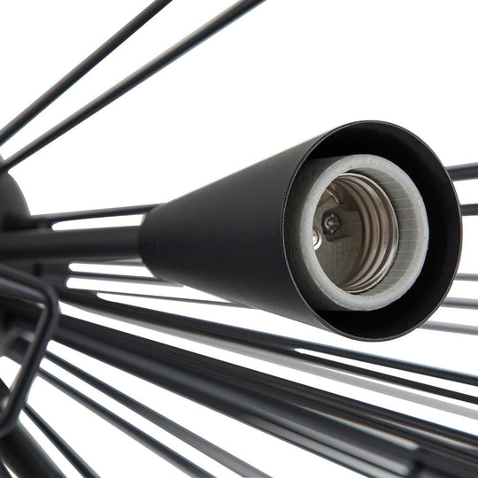 Pendantlightie-Mid-Century Modern 10-Light Sunburst Sputnik Chandelier-Chandeliers-Brass-