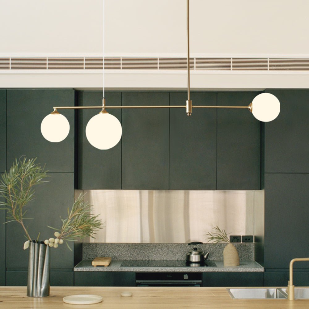 Linear pendant deals light kitchen