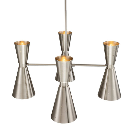 Pendantlightie-Mid-Century Modern 8-Light Hourglass Chandelier-Chandeliers--