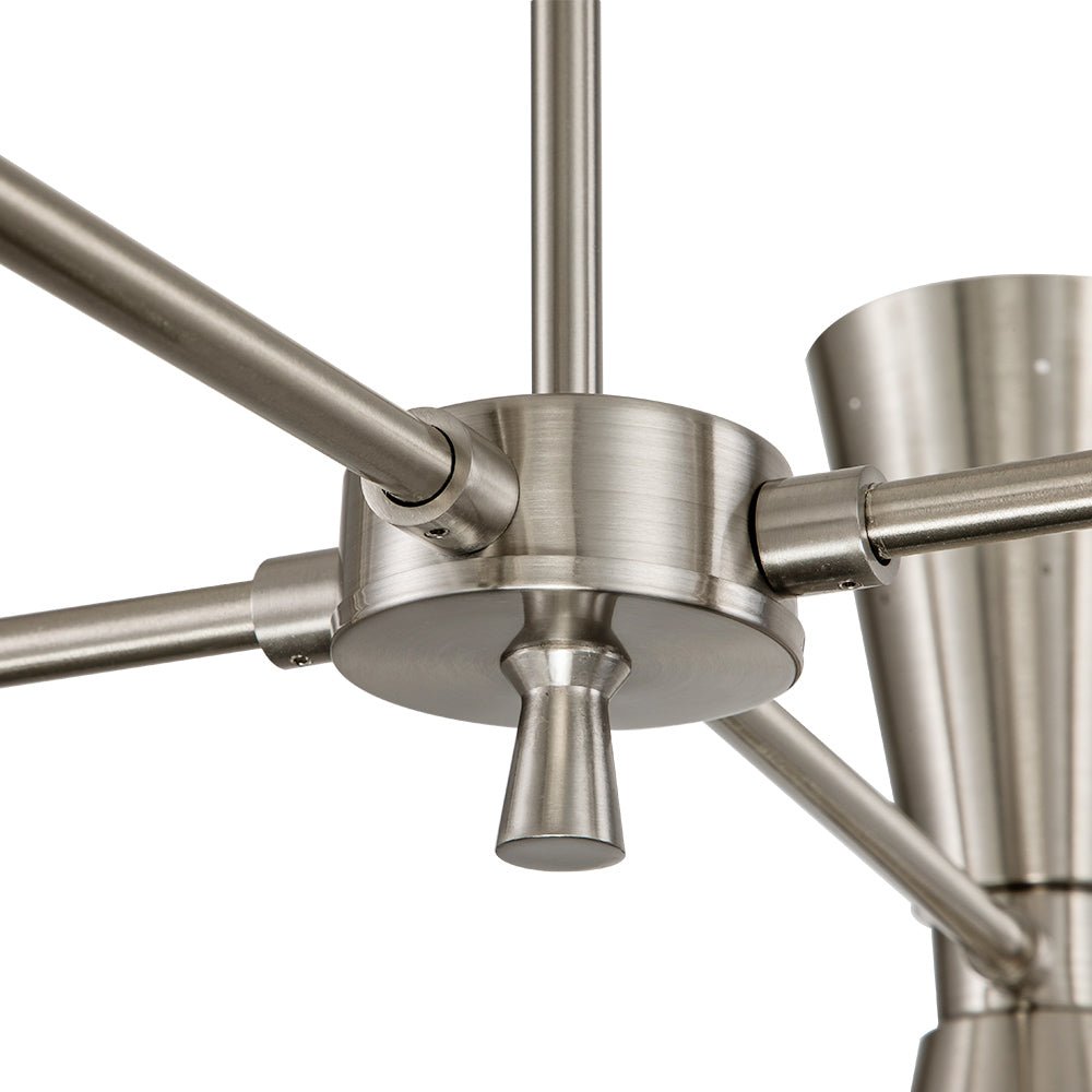 Pendantlightie-Mid-Century Modern 8-Light Hourglass Chandelier-Chandeliers--