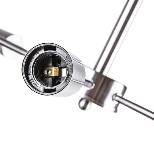 Pendantlightie-Mid-Century Modern 8-Light Sputnik Semi Flush Ceiling Light-Semi Flush Mount-Chrome-