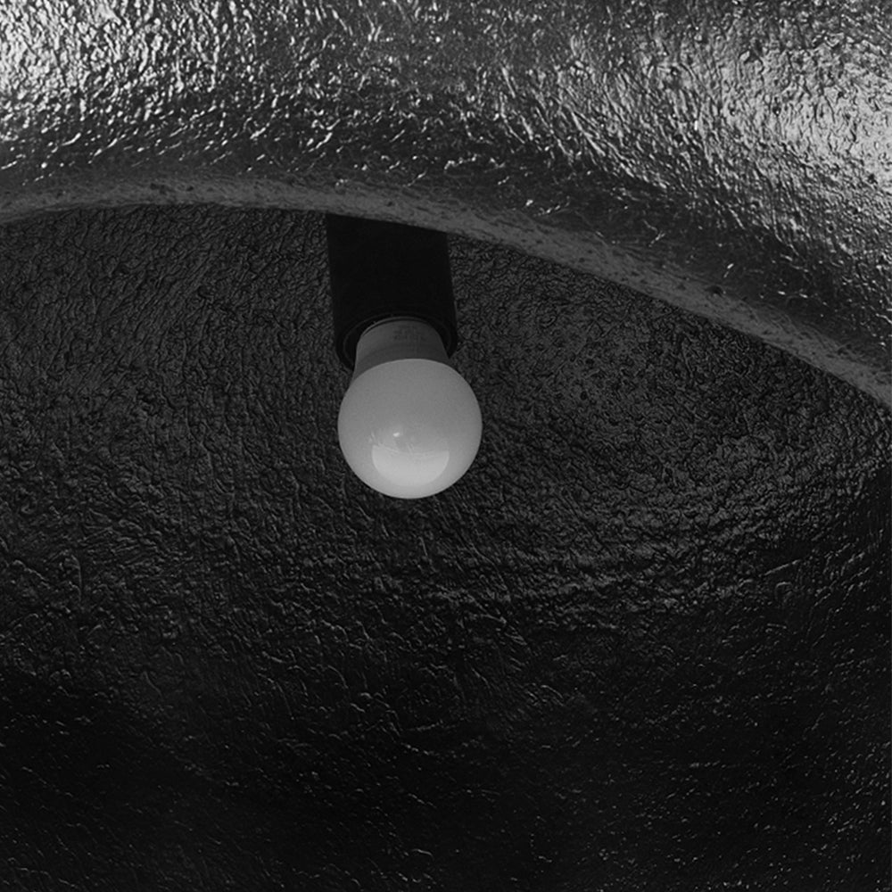 Pendantlightie-Minimalist 1-Light Oval Wabi Sabi Handmade Pendant Light-Pendants-Gray-15.7 in (40 cm)