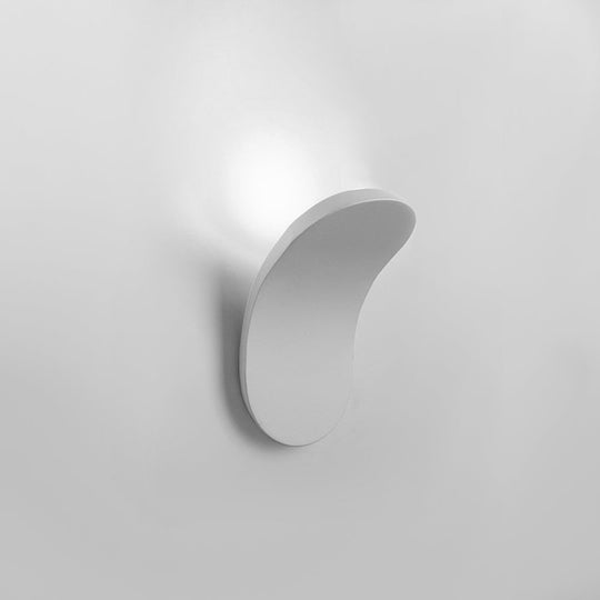 Pendantlightie-Minimalist Curved Led Wall Sconce Bedside-Wall Light-White-3000K