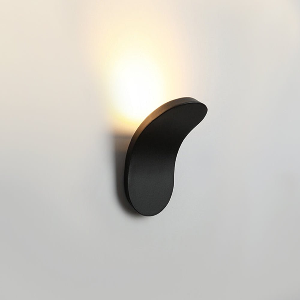 Pendantlightie-Minimalist Curved Led Wall Sconce Bedside-Wall Light-White-3000K