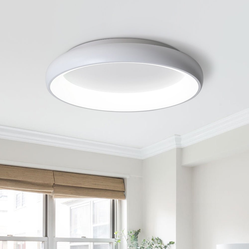 Pendantlightie-Minimalist Simple Round Led Ceiling Light-Flush Mount-Cool White Light-