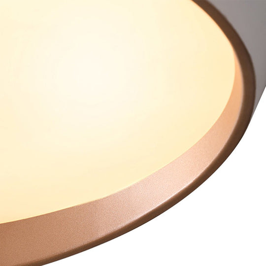 Pendantlightie-Minimalist Slant Led Flush Mount Ceiling Light-Flush Mount-White-Cool White Light