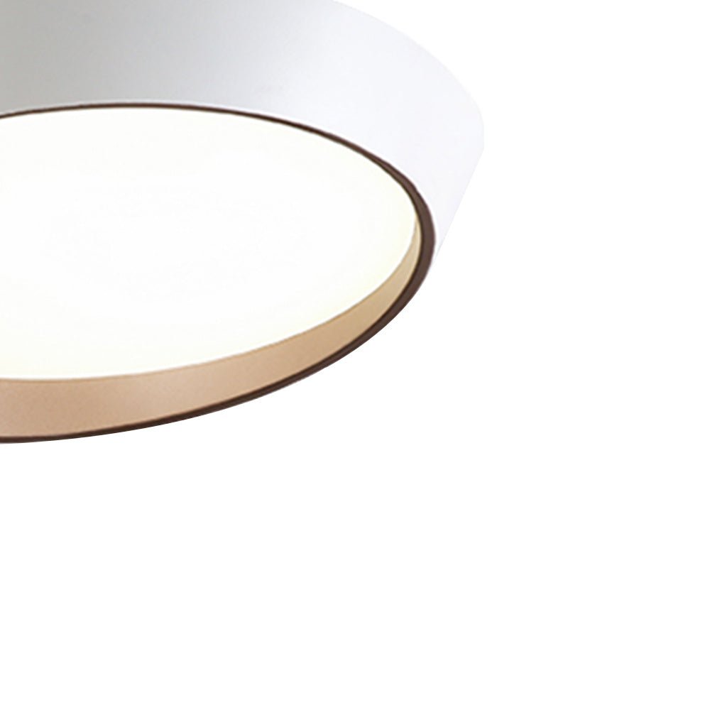 Pendantlightie-Minimalist Slant Led Flush Mount Ceiling Light-Flush Mount-White-Cool White Light