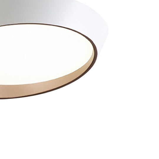 Pendantlightie-Minimalist Slant Led Flush Mount Ceiling Light-Flush Mount-White-Cool White Light